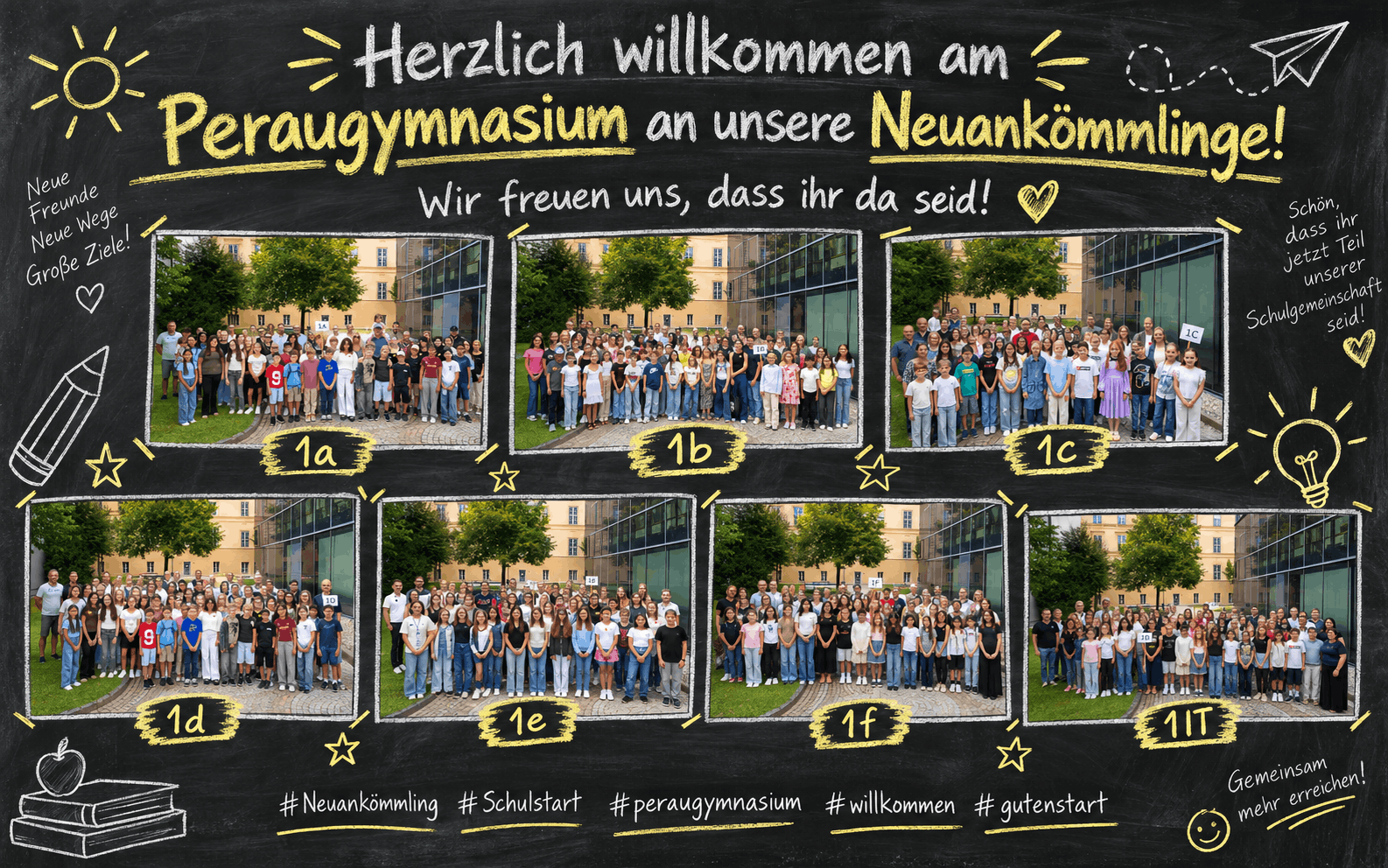 Herzlich willkommen am Peraugymnasium – unsere Neuankömmlinge 2026/27